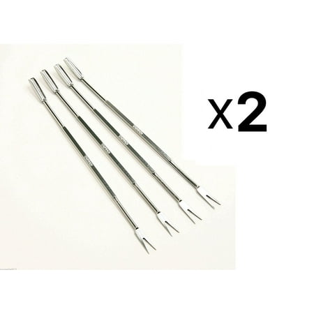 Rogers Meat Fork - 801 Stainless Steel Seafood Forks/Picks, Silver, Set of 8, These picks efficiently remove bits of meat from the shells. By Norpro