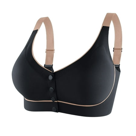 Ramiter Lingerie for Women Bralettes for Women  Wireless Bra  Invisible Bra  Sexy Bra Regular Plus Size Bras for Women 3XL Black