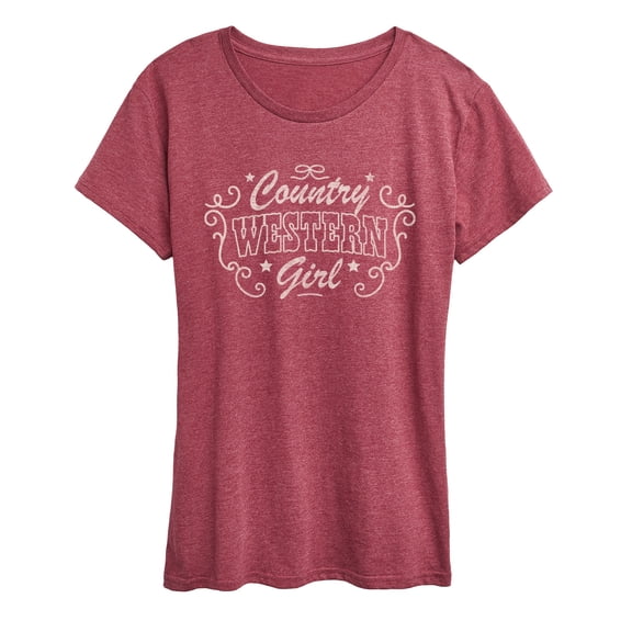Instant Message - Country Western Girl - Women's Short Sleeve Graphic T-Shirt