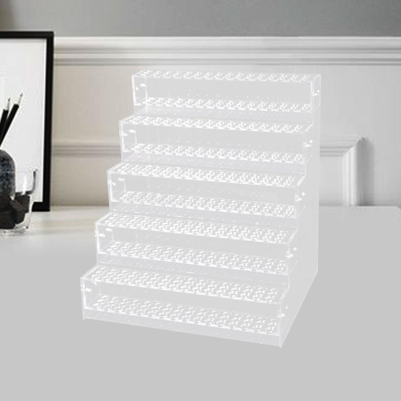 Kuntesetty Acrylic Pen Holder Marker Display Stand Simple Transparent Pen Storage Rack with 5 Layer