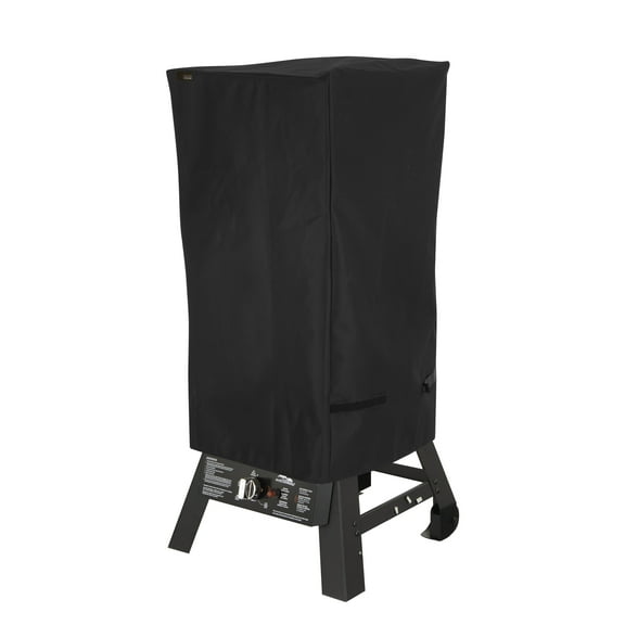 Modern Leisure Chalet Square Outdoor Patio Grill Smoker Cover, 18.5"L x 17"W x 34"H, Black