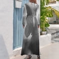 thumbnail image 3 of Vestido largo mariposa gris bajo la lluvia ropa de mujer vestidos de fiesta mujer, 3 of 5