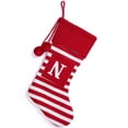 thumbnail image 1 of 26 Large Letters Christmas Red Socks Candy Boots Holiday Gift Bags Red Striped Christmas Stockings Christmas Tree Decoration Socks Decoration Bags 1PC, 1 of 3