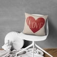 thumbnail image 5 of Valentine's Day I Love YOU Hear Throw Pillow Covers 20"x20", Set Of 2, Linen Study Sofa Cushion Cover Indoor Living Room Home Decor, 5 of 7