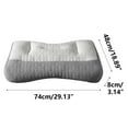 thumbnail image 3 of Sleep Enhancing Cervical Support Comfort Goose Down Pillow, New Cervical Neck Pillow,Premium Goose Down with Memory Foam,Ergonomic Side Back Stomach Sleeper Enhancer Pillows (B), 3 of 7