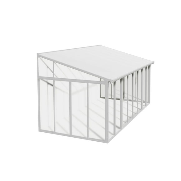 CANOPIA by PALRAM SanRemo 10 ft. x 18 ft. Sunroom, Patio Enclosure and Solarium - White