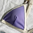 thumbnail image 6 of Hduncf Thong Bikini Sets for Women 2 Piece Bikinis Swimsuit With Bra Pads Adjustable Triangle Bathing Suit Purple L, 6 of 8