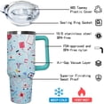 thumbnail image 6 of Nurse Tumbler with Handle,Nurse Gifts for Women,40 oz NurseTumbler with handle Lid and Straw Vacuum Insulated Travel Coffee Mug CupTumble, 6 of 6