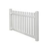 Traditional 4ft x 7ft Classic Picket Fence Panel with Post & Cap