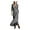 Black, variant on Fall Dresses for Women V Neck Casual Long Sleeve Button Down Shirt Plaid Shirt Wide Maxi Dress