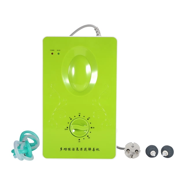 ZPSHYD Générateur d'ozone, 220V 50Hz 400mg/h Multi-Fonctionnel Générateur d'ozone Ozonateur Ozone Purificateur Outil pour Eau Nourriture Légumes(Vert)