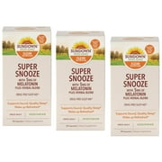 3 Pack Sundown Naturals Super Snooze Melatonin Capsules, 90 Count Each