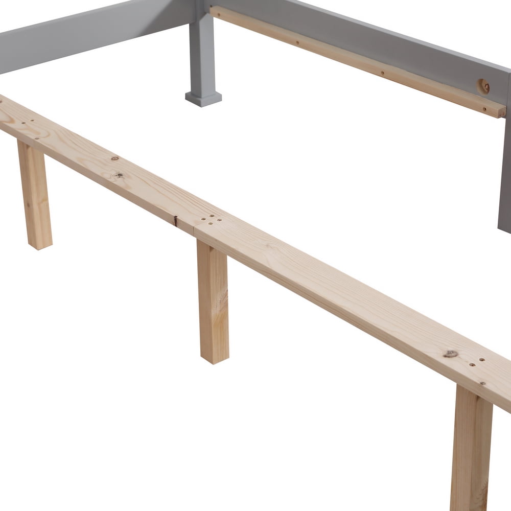 Lowestbest Queen Size Platform Bed Frame with Headboard, No Box Spring Needed, Gray Lowestbest Queen Size Platform Bed Frame with Headboard, No Box Spring Needed, Gray
