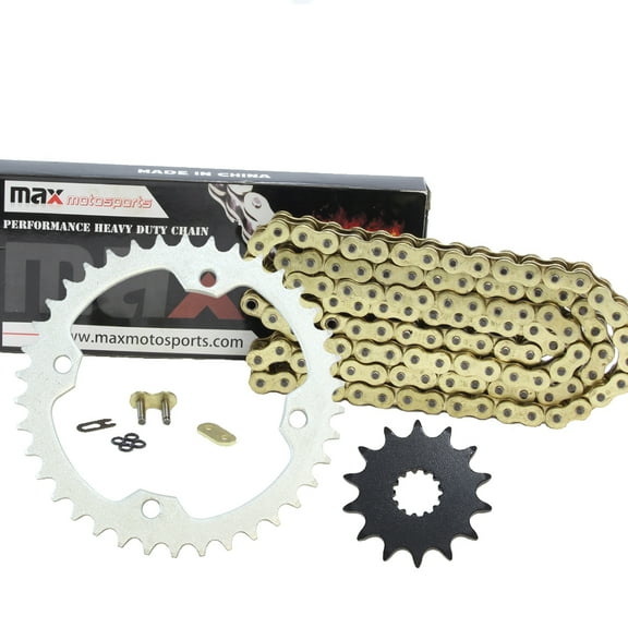 Max Motosports Gold Drive Chain & Sprocket Kit For Yamaha YFZ450 YFZ450SE 2004 2005 2006 2007 2008-2013
