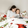thumbnail image 4 of Castle Fairy Cardinal Bird 7-Piece Bedding Comforter Set for For Teens Girls Boys,Christmas Red Sparrows King Bedding Sets,Xmas Festival Theme Ultra Soft Bed Sheets,Super Cozy Room Decor, 4 of 8