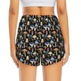 thumbnail image 2 of Lsque Mushrooms and Leaves Printed Women's Running Shorts with Liner Pockets,Elastic Quick Dry Workout Athletic Gym Yoga Shorts,Womens High Waist Shorts-Small, 2 of 9