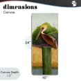 thumbnail image 4 of Stupell Industries Rustic Lodge Perched Blue Eyed Pelican Canvas Art, 10 x 24, by Barbara Fallenbaum, 4 of 8