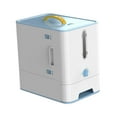 thumbnail image 3 of Contenedor de Almacenamiento de Alimentos para Mascotas con Cuenco Sunnimix Organizador de Alimentos para Gatos Azul, 3 of 8