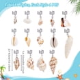 thumbnail image 2 of PH 56Pcs 14 Styles Shell Hair Clips Charms Braids Seashell Braids Clips Beachy Shells Hair Accessories Shell Loc Jewelry, 2 of 5