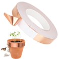 thumbnail image 3 of Copper Foil Tape, Guitar Shielding Electrical Repairs, 50Mm Width 20M Length Self-Adhesive Prevent Snails For Gardening Potted Plants, 3 of 6