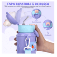 thumbnail image 3 of Termo Infantil Niños 450ml Funda Portátil Stickers Cepillo, 3 of 4
