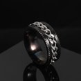 thumbnail image 1 of Nuevo anillo de pareja giratorio de acero inoxidable genial, cadena giratoria de alta calidad, anillos giratorios para mujer, hombre, joyería Punk, regalo de fiesta Tan Jianjun unisex, 1 of 2