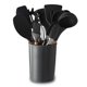 thumbnail image 2 of Juego de utensilios de cocina de silicona, 11 Uds., estilo europeo, evita que se pegue, resistencia al calor, juego de utensilios de cocina con soporte, 2 of 10