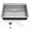 Single Bowl, Without Ledge, variant on 33x22 Inch Drop-in Kitchen Sink, Single Bowl with Drainboard Design, 16 Gauge 304 Stainless Steel Construction, 10 Inch Deep, Includes Bottom Grid and Drain Assembly