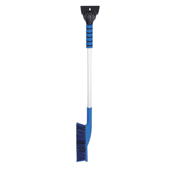 Auto Drive 35-inch Snow Brush and Ice Scraper, Blue, Aluminum Handle