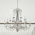thumbnail image 6 of Livex Lighting Daphne 18 Light Foyer Chandelier in Brushed Nickel, 6 of 9