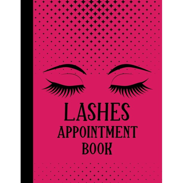 Lashes Appointment Book Undated Daily Planner Schedule Organizer