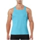 thumbnail image 2 of Camiseta sin mangas con cuello en V para hombre, color liso, informal, de verano, para fitness, sin mangas, para hacer ejercicio, correr, entrenar, chaleco transpirable de poliéster para hombre., 2 of 9