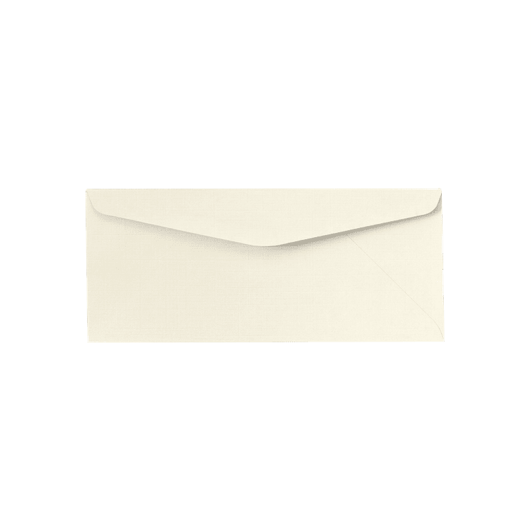 LUXPaper #10 Business Window Envelopes 4 1/8 X 9 1/2 - Bright White 24lb Laser Safe (50 Pack)