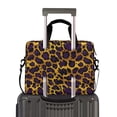thumbnail image 2 of FORMRS 16" Laptop Bag Carrying Sleeve Case with Handle Travel Shoulder Briefcase, Purple Leopard Pattern, 2 of 8
