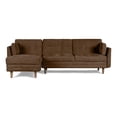 thumbnail image 2 of Sofá Cama Modular Reversible de Velvet Chocolate Beehive Memory Foam Modelo Aperol Makora, 2 of 8