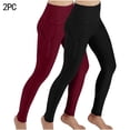 thumbnail image 2 of KBODIU 2PC Womens Yoga Pants, High Waisted Tummy Control Running Legging, Hip Lift Compression Yoga Leggings for Workout with Pockets, Workout Ankle Length Womens Butterluxe Gym Yoga Pants, 2 of 5