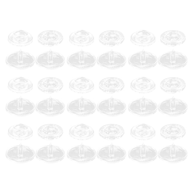 MasteelfCA 100 Sets T5 Plastic Button Snaps Sewing Fastener Clothing Accessories Buttons Set (Transparent)