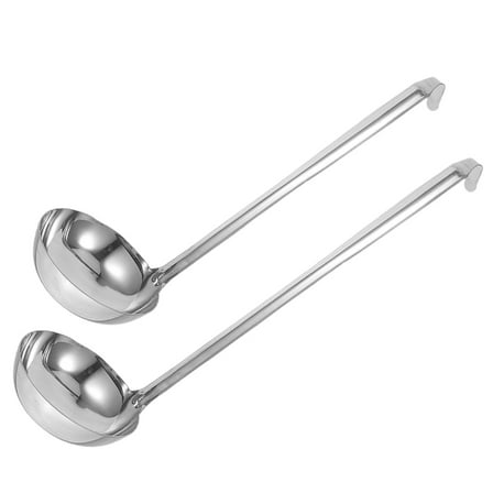 UNOMOR 2pcs Ladles for Serving Stainless Steel for Home Cooks Kitchen Cooking Tools
