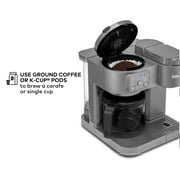 Keurig K-Duo Essentials, Hot & Iced Single-Serve K-Cup Pod Coffee Maker & Carafe, Moonlight Grey