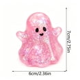 thumbnail image 3 of Halloween Ghost Fidget Toy Slow Rising Stress Relief Pinch Toy Pink Soft Elastic Squeeze Fidget Cute Spooky Desk Decor Anxiety Calming Gift, 3 of 6