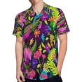 thumbnail image 4 of High Quality Hawaiian Shirts for Men Short Sleeve Aloha Beach Shirt Floral Summer Casual Button Down Shirts Blouses SDJAFO, 4 of 7