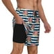 thumbnail image 2 of Balery Popcorn Bañador para hombre, shorts de playa de secado rápido con entrepierna y forro de compresión-Small, 2 of 6
