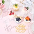thumbnail image 3 of 1 Box 27 Styles Happy Birthday Cupcake Toppers Acrylic Mirror Cake Topper Bulk Plastic Gold Silver Pink Shiny Non Edible Cakes Decorations, 3 of 6