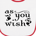 thumbnail image 3 of Inktastic As You Wish Baby Terry Cloth Bib, 3 of 3