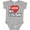 AC-Heather Grey, variant on I Love My Cousin Boys or Girls Baby Bodysuit