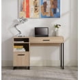 thumbnail image 1 of Mainstays Wood & Metal Writing Desk with 1 Drawer and 1 Door for Teen Adult,29.92 in, 1 of 8