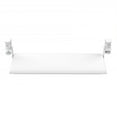 thumbnail image 4 of Stand Up Desk Store Large Clamp-On Retractable Adjustable Keyboard Tray | Improve Comfort while Increasing Desk Space - For Desktops Up To 1.5" Thick (33" W x 12.25" D) (White) (Large), 4 of 6