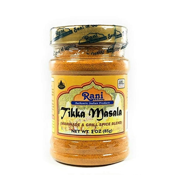 Rani Tikka Masala Indian 7-Spice Blend 3oz (85g) PET Jar ~ All Natural, Salt-Free | Vegan | No Colors | Gluten Friendly | NON-GMO