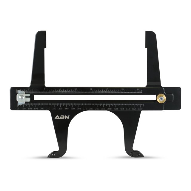 ABN Herramienta de medición de frenos 6.5-14.25 pulgadas (160-360 mm) Combinación de doble escala - Herramienta de calibre de reinicio de frenos para freno de tambor trasero Zapata de estacionamiento
