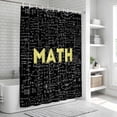 thumbnail image 6 of Mathematics Formulas Bathroom Shower Curtains with 12 Hooks Polyester Waterproof Shower Curtain for Stalls and Bathtubs Modern Abstract Art Math Geometric Decorative Bathroom Curtain 36x72 Inches, 6 of 9